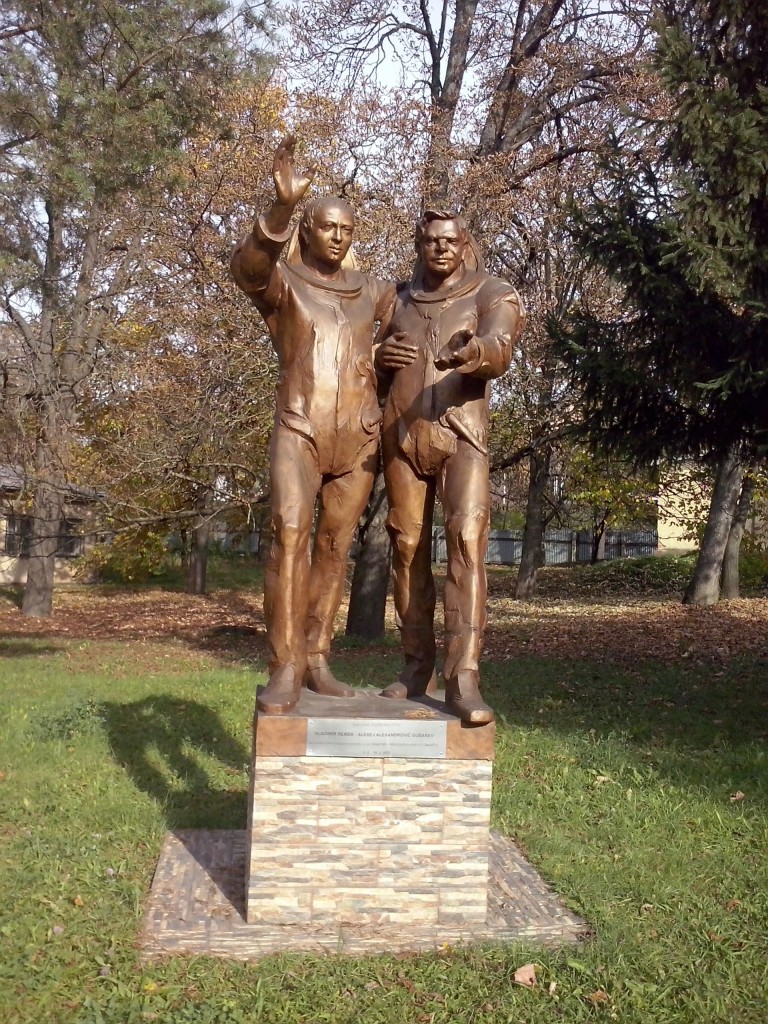 Statue at area of Faculty of Aeronautics Technical University